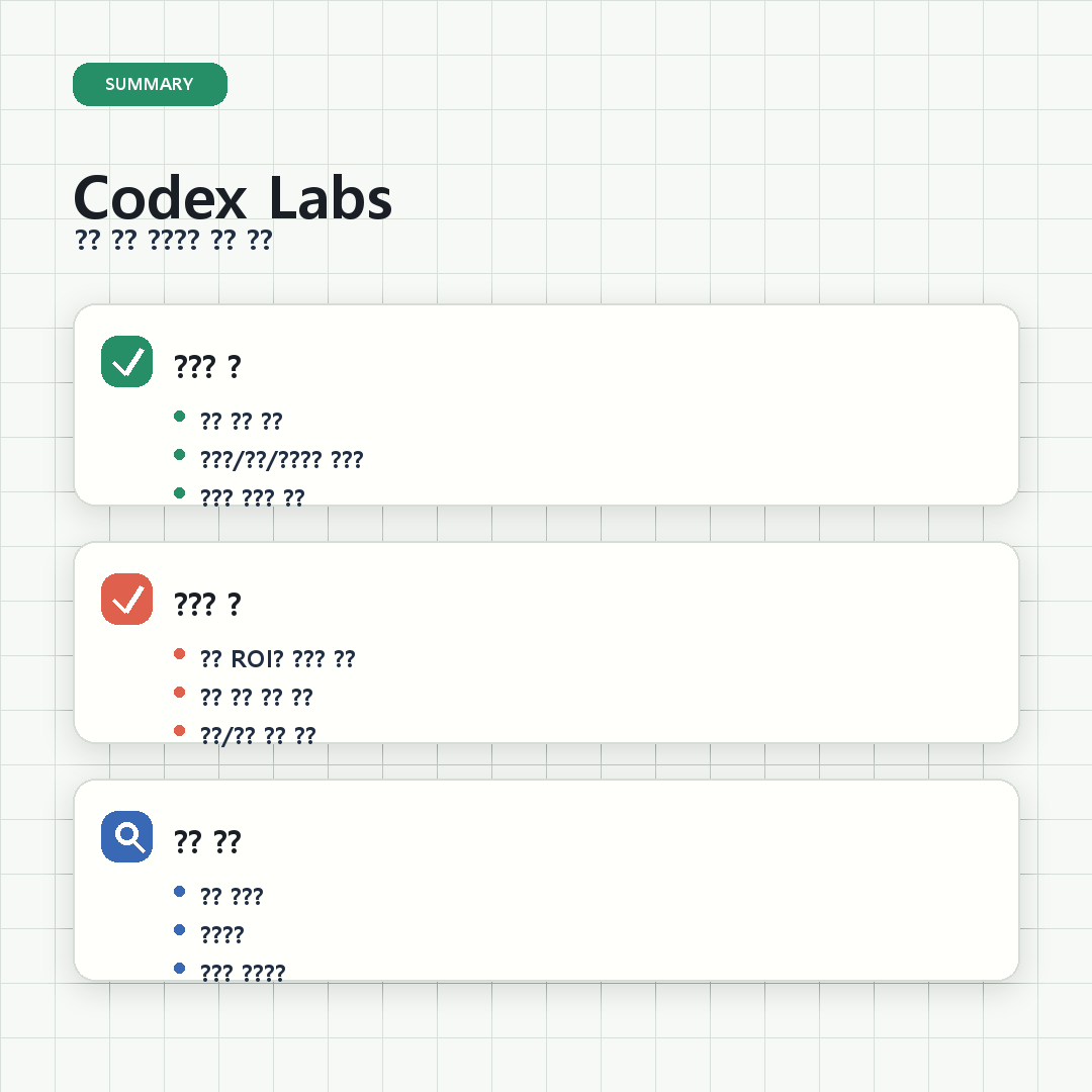 OpenAI Codex Labs 요약 카드