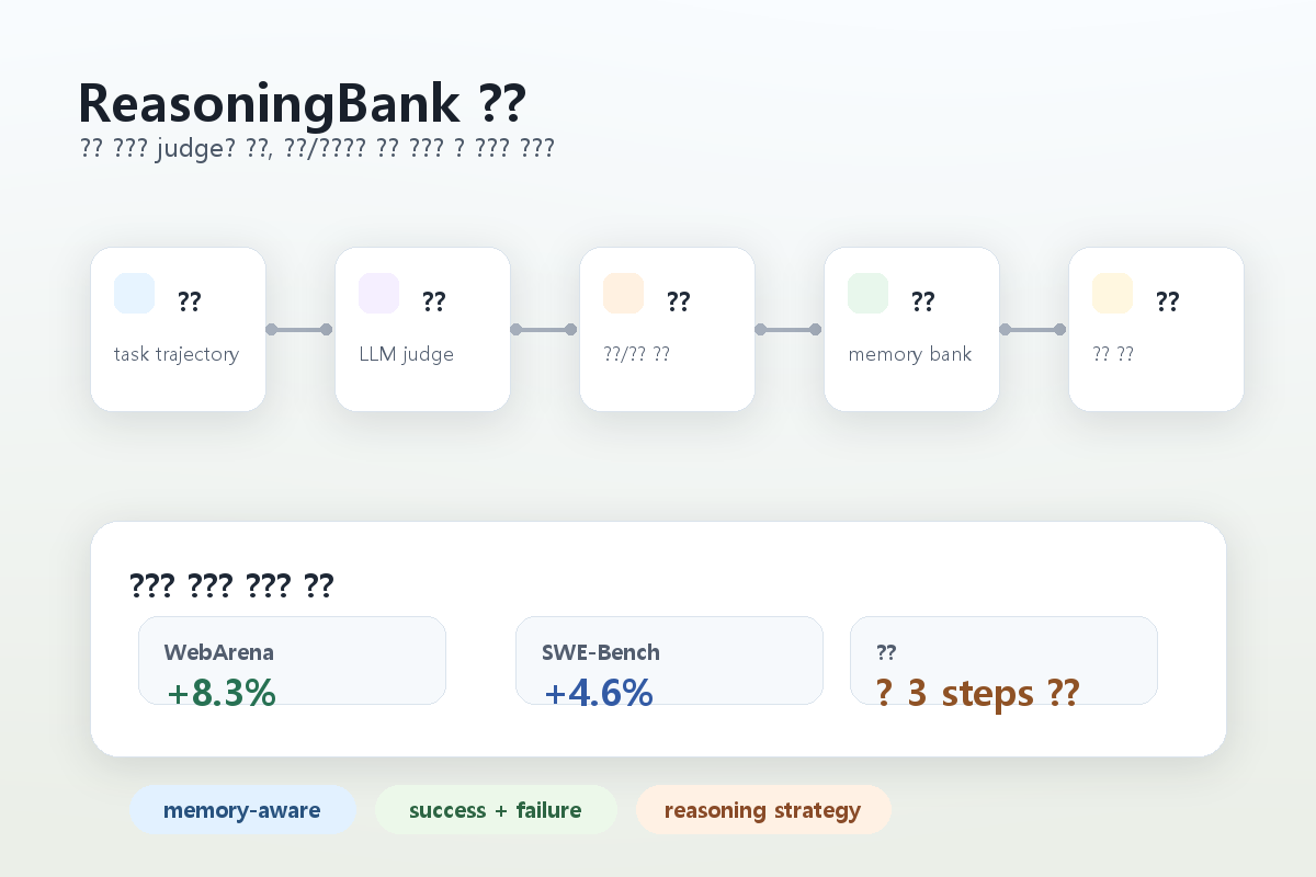 ReasoningBank 작동 구조 이미지