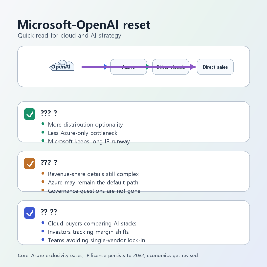 OpenAI 멀티 클라우드 유통 변화 요약