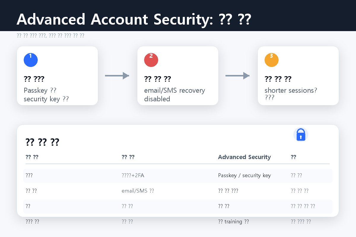 OpenAI Advanced Account Security 보안 흐름