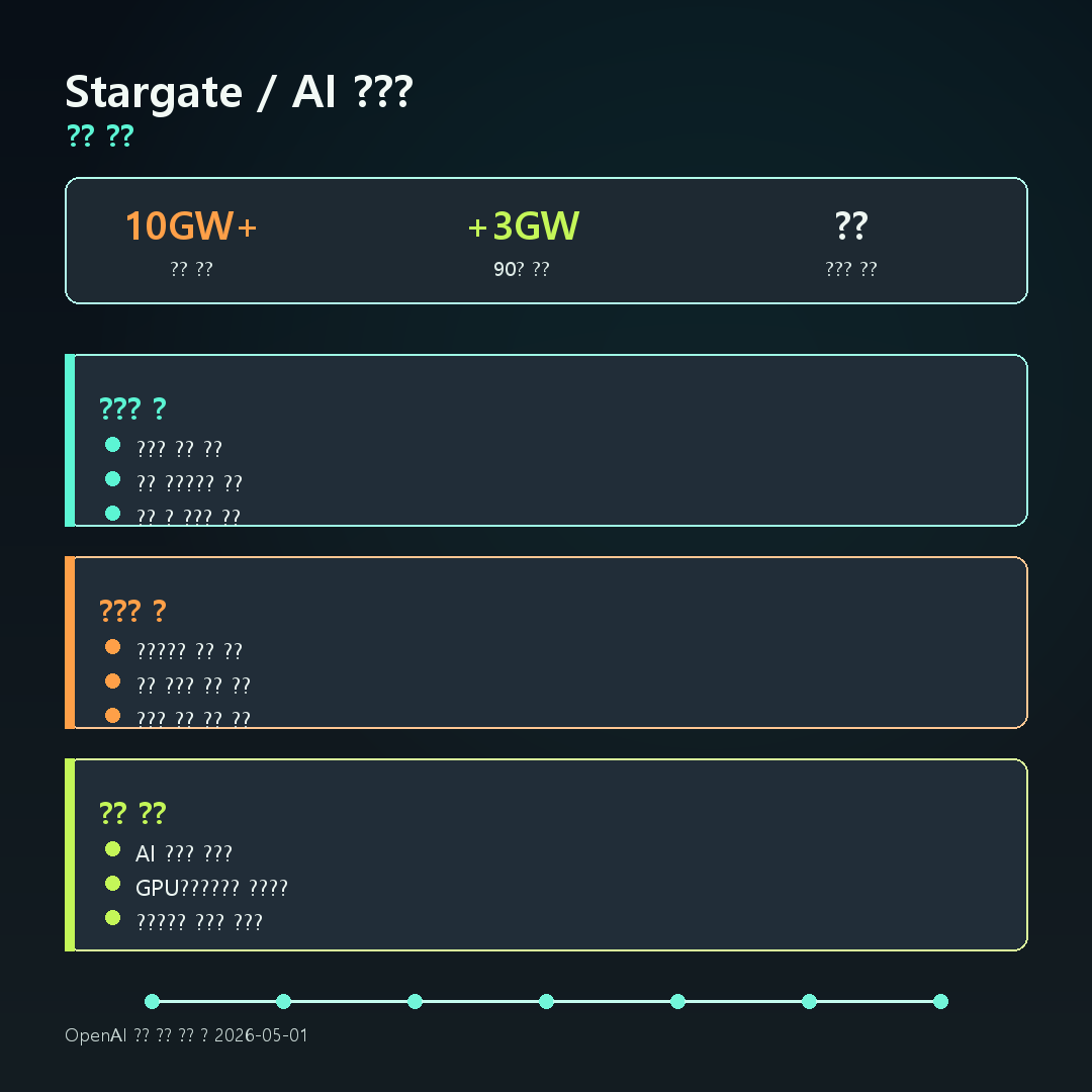 OpenAI Stargate 발표 요약
