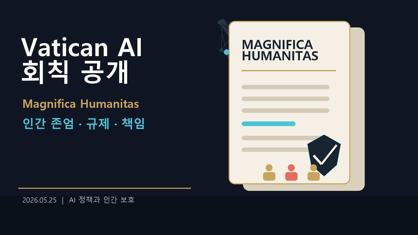 Vatican AI 회칙 공개, 핵심은 인간 존엄과 규제였다 cover image