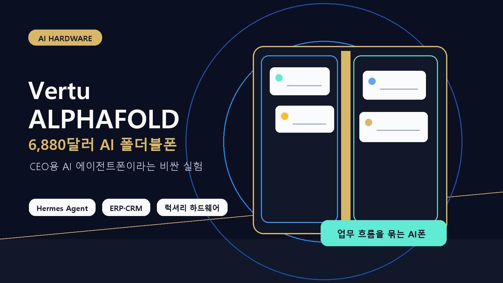 Vertu ALPHAFOLD 공개, 6,880달러 AI 폴더블폰이 노리는 시장 cover image